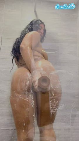 Ass Big Ass Booty Camgirl Curvy Dildo Latina Shower Thick Webcam Porn GIF by camsoda