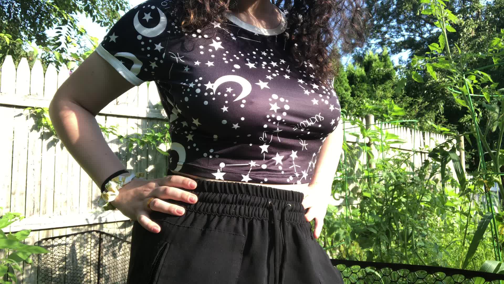 out in my parents’ garden
