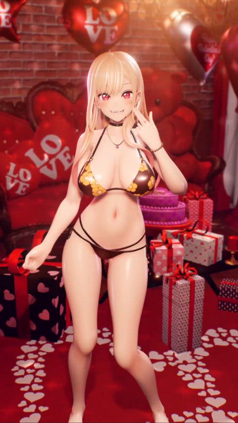 3D Animation Anime Bikini Condom Dancing Gangbang Hentai Porn GIF by hentaijustice