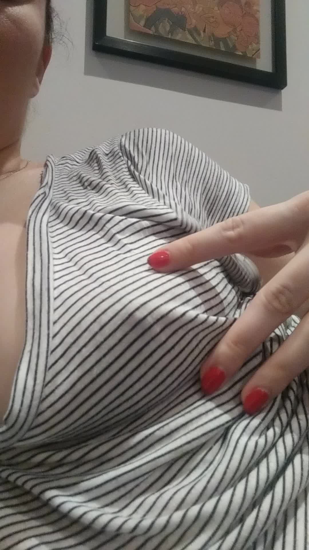 I'd love a tweak on my nipple...why don't you try? 😈