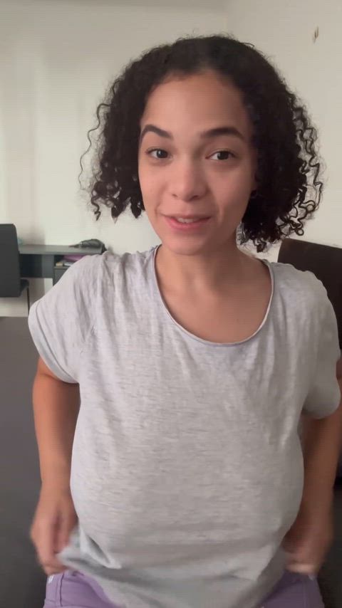 Big Tits Cute Ebony OnlyFans Teen Tits Porn GIF by emilynurse
