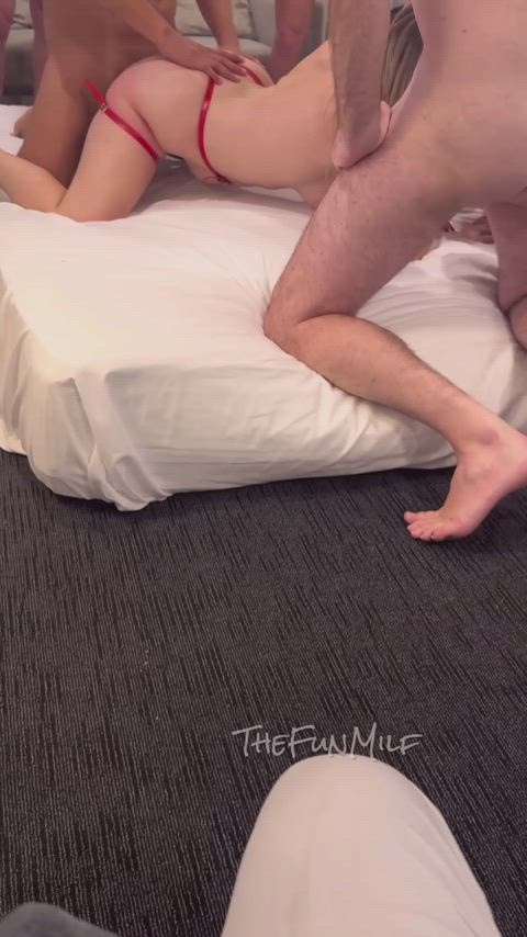 Gangbang Hotwife Spitroast Porn GIF by thefunmilf