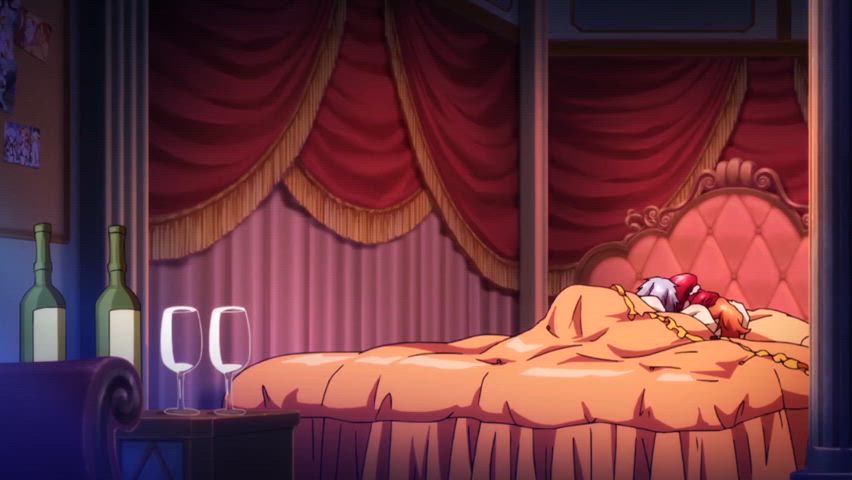 Hilda and Rosalie tongue kissing [Cross Ange]