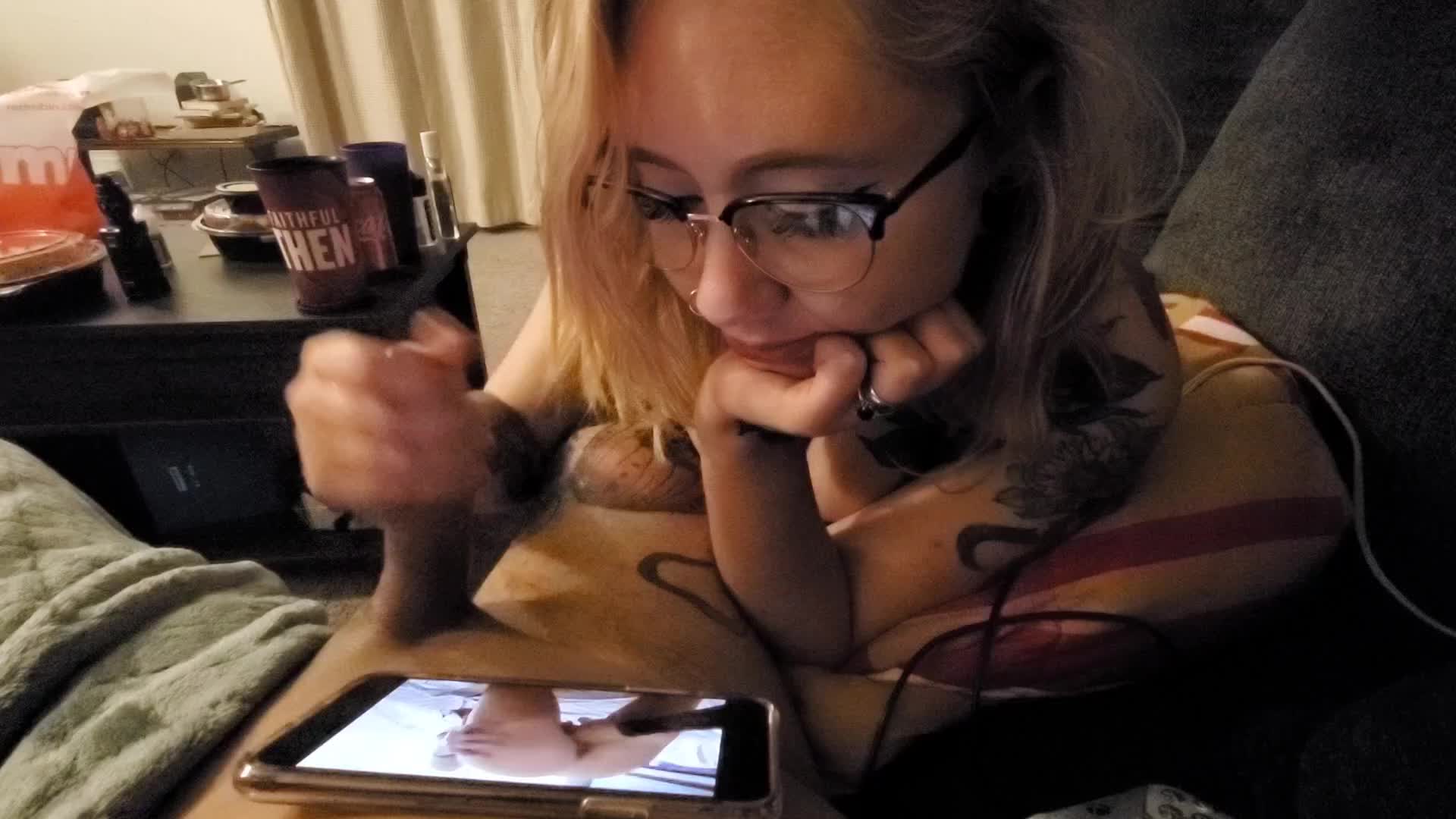 Enjoying her video
