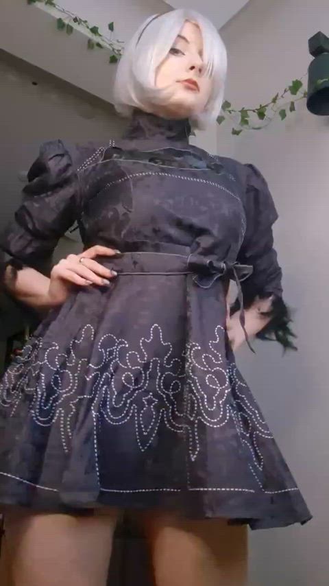 upskirt 2B from Nier: Automata by Aria Rose ^,^