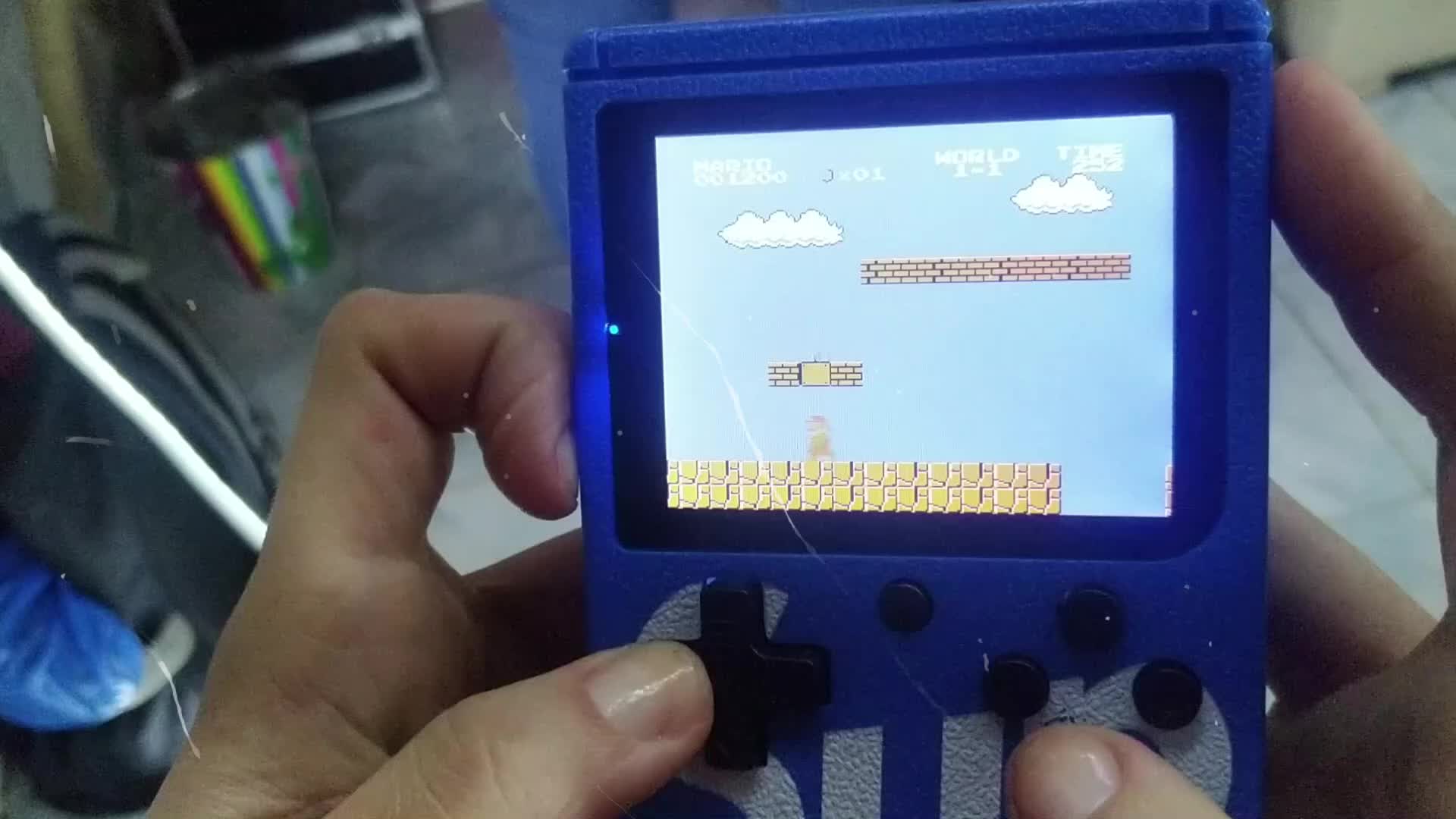 Playing with lil Mario