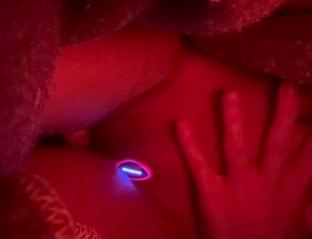 sliding it in and out under the covers