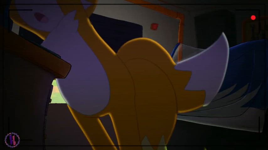 [Read Bio] Tails was tuning up Sonic's car as they were gearing up for the Cross World Grand Prix. Amy stops by meeting with the Fox. She was in heat hoping Sonic could help, however it seems Tails would have to do.