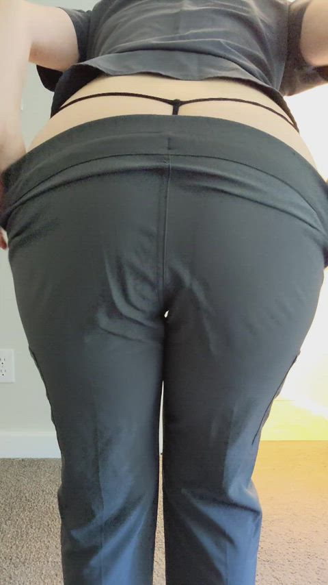 You prefer the boob view or the booty view?