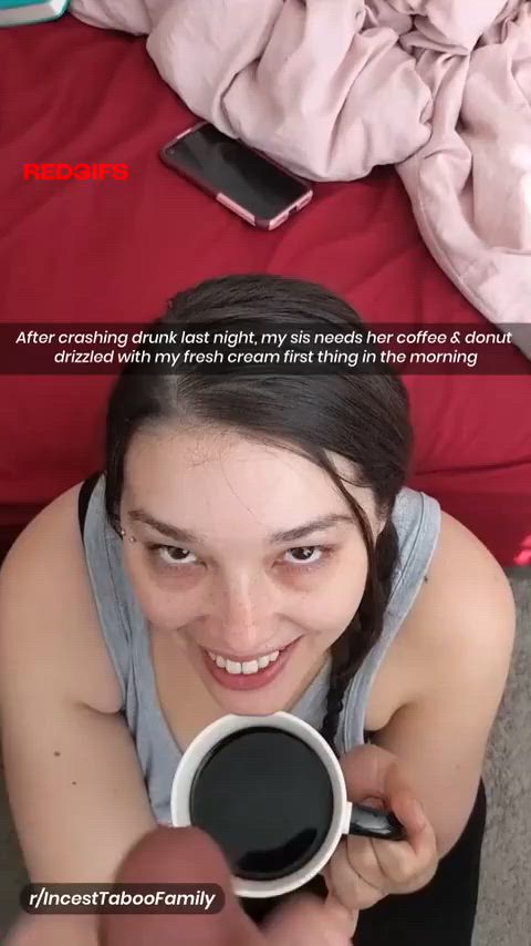 Love making her coffee cream