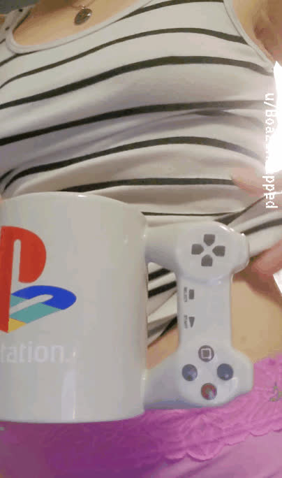 Coffee is on when the bra comes of.