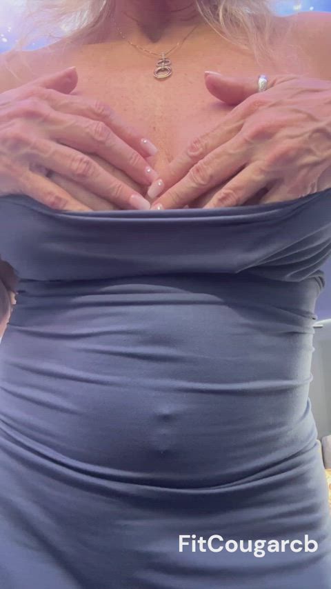 Boobs CamSoda Canadian Cougar Fake Boobs Fake Tits French GILF Mature Tits Porn GIF by camsoda