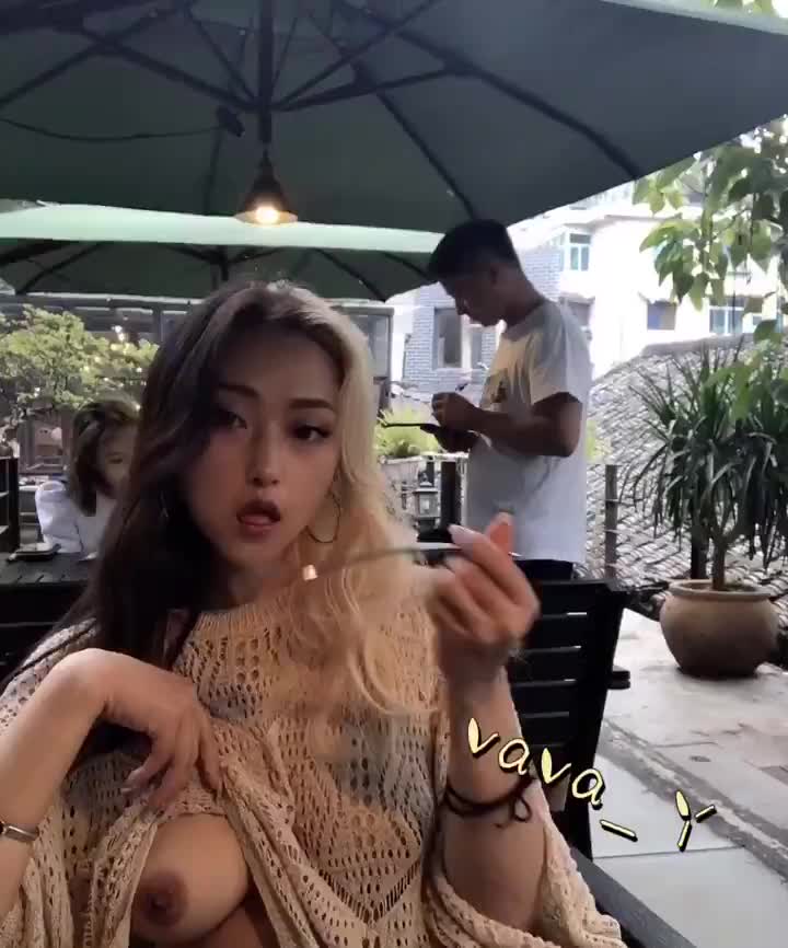Tasty outdoor dessert