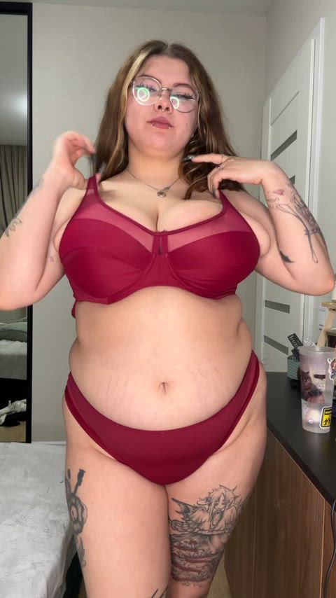 Just a girl with big hangers