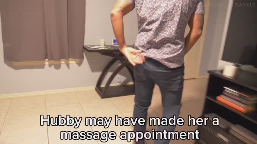Impregnanted his wife while she was out for "a massage"