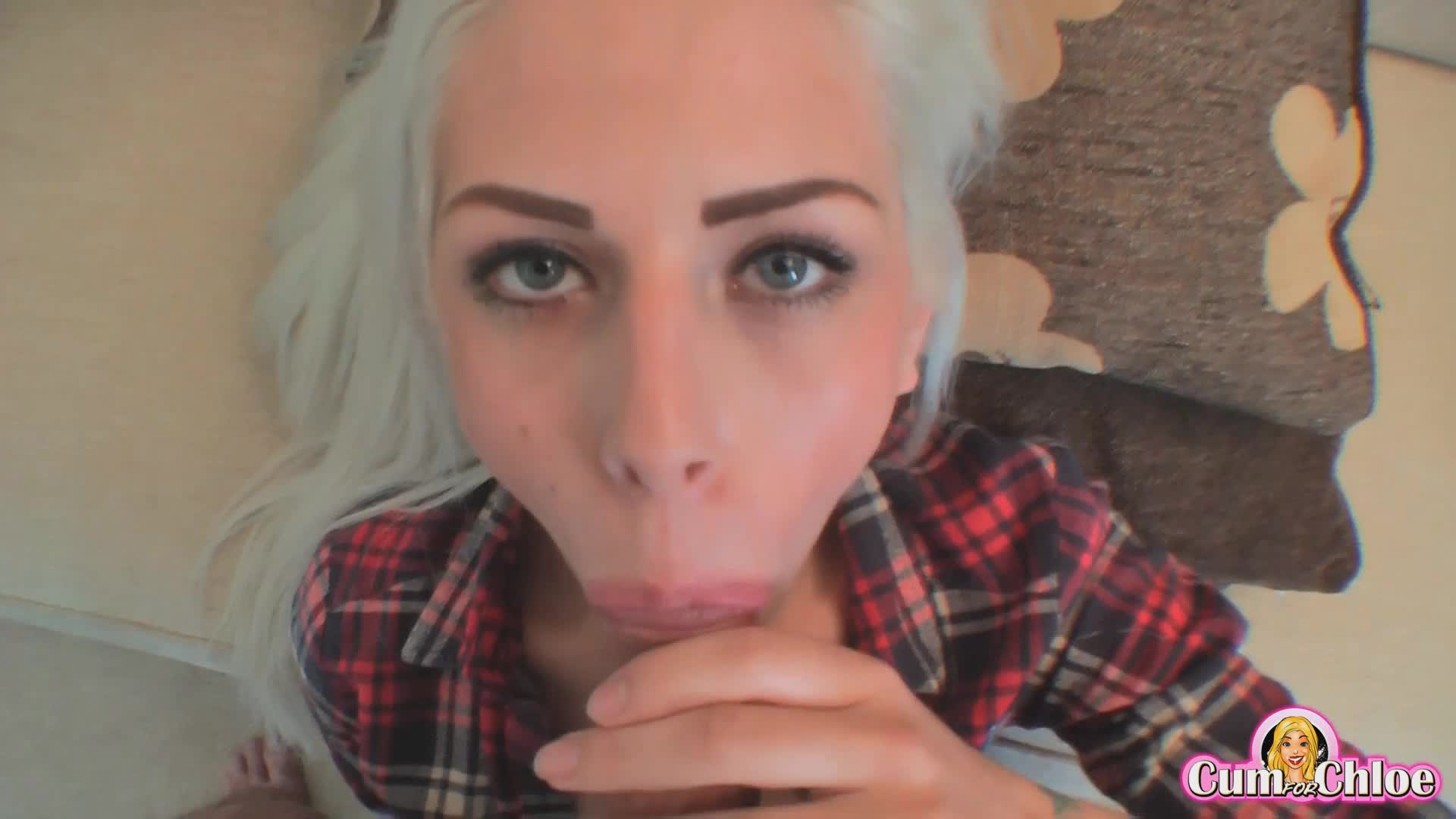 Chloe Vegas cum on tongue
