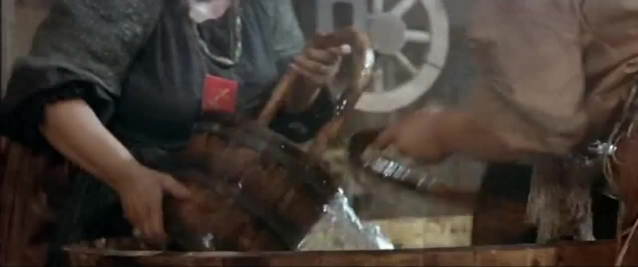 Group Washing Scene in Blindman