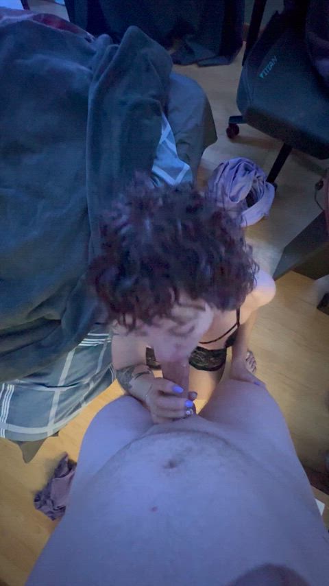 Just a good girl on her knees