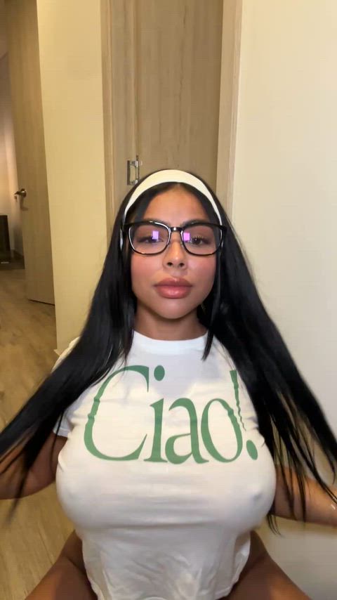 550 cc , nerdy with big tits