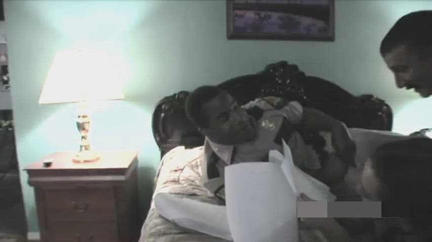 Natasha Nice getting fucked and sucking cock during the rehearsal of Reno 911 parody