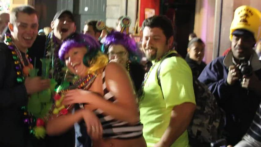 Big Tits Caught Exhibitionism Exhibitionist Flashing Huge Tits Mardi Gras Natural Tits Public Voyeur Porn GIF by populardick