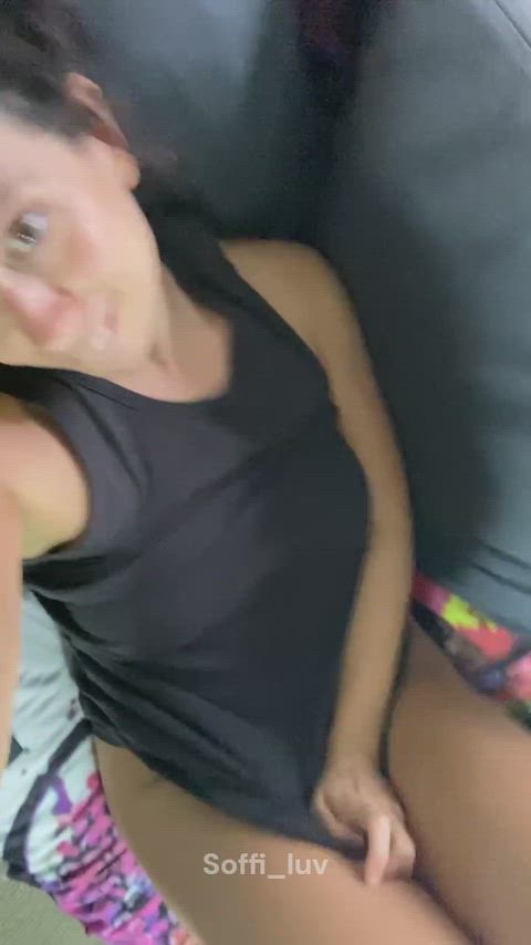 comfy at home, love feeling the fresh air under my dresss mmmm