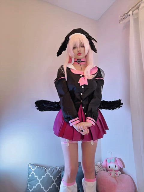 Koharu Shimoe goes from shy to pervert by Hidori Rose cosplay from Blue Archive