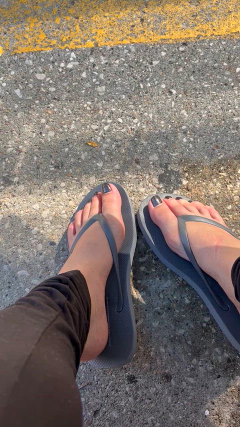 Just got done vacuuming my car. This is what i wore. I know it’s fall but I’m still holding on to flip flop season thumbnail