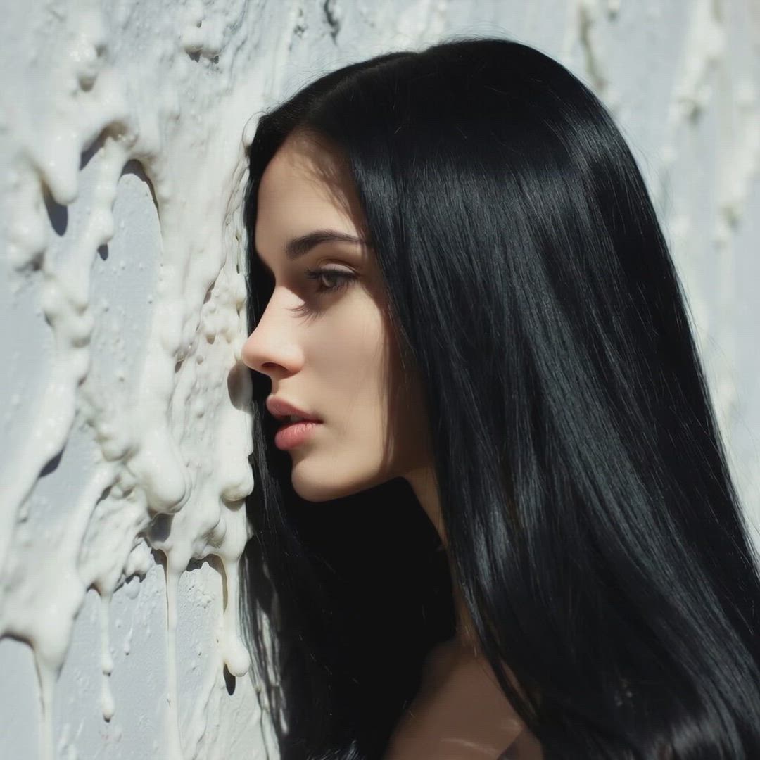 Ai Generated, Beautiful, Brunette, Cum, Cum Licking, Cute