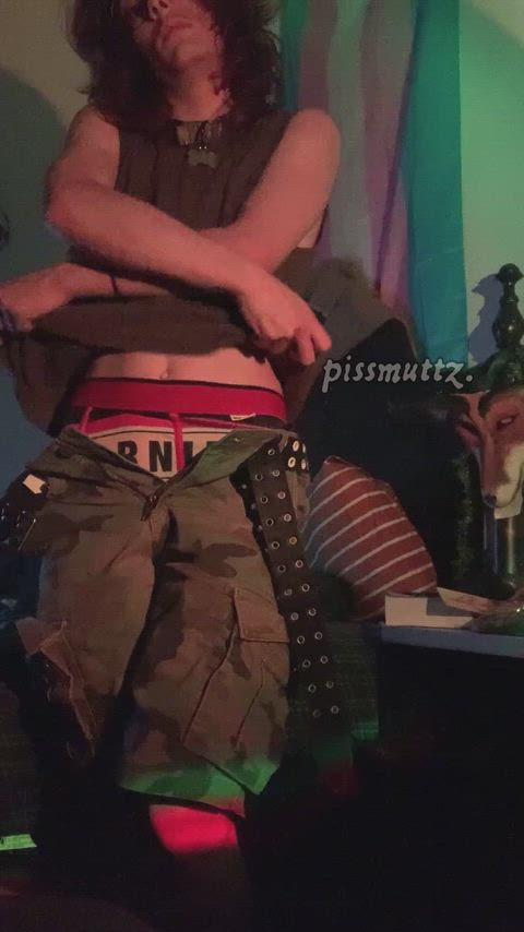 cockwarming my dildo while fully clothed riled me up too much; & i just couldnt help fucking myself till i came again <3 thumbnail