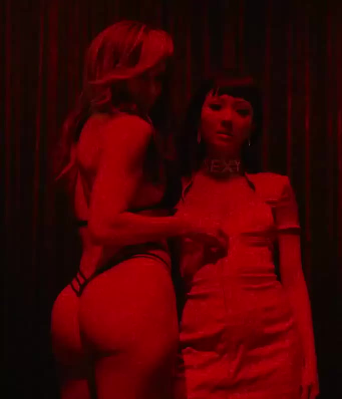 Jennifer Lopez undressing Constance Wu in 'Hustlers'