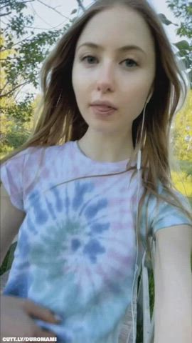 Compilation Cute Flashing Leash Petite Public Pussy Small Tits Teen Porn GIF by duromami