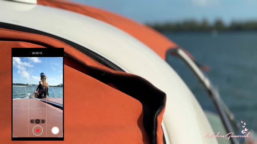 Giving the yacht owners a show