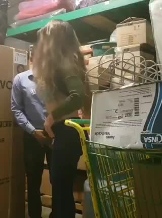 In the storage room