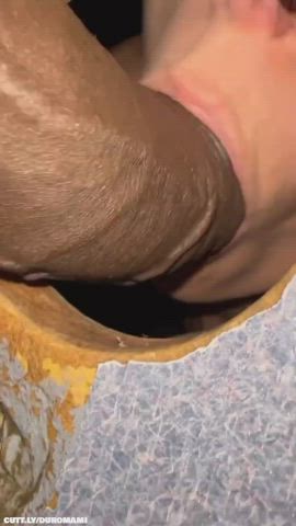 Amateur BBC Blowjob Cuckold Glory Hole Hotwife Interracial Public Standing Doggy Porn GIF by duromami