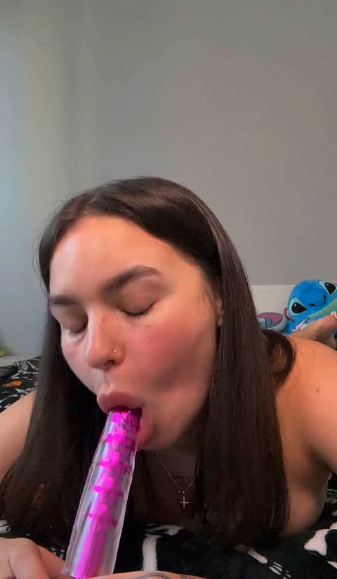 Cock Cum Dildo Homemade NSFW OnlyFans Petite Tease Thick Tits Porn GIF by sofamur