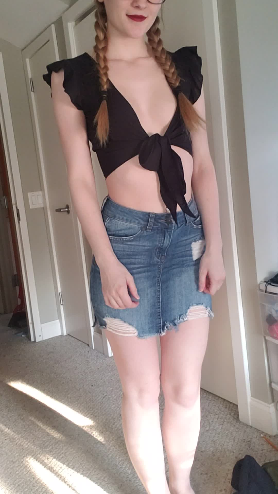 Oops my shirt untied