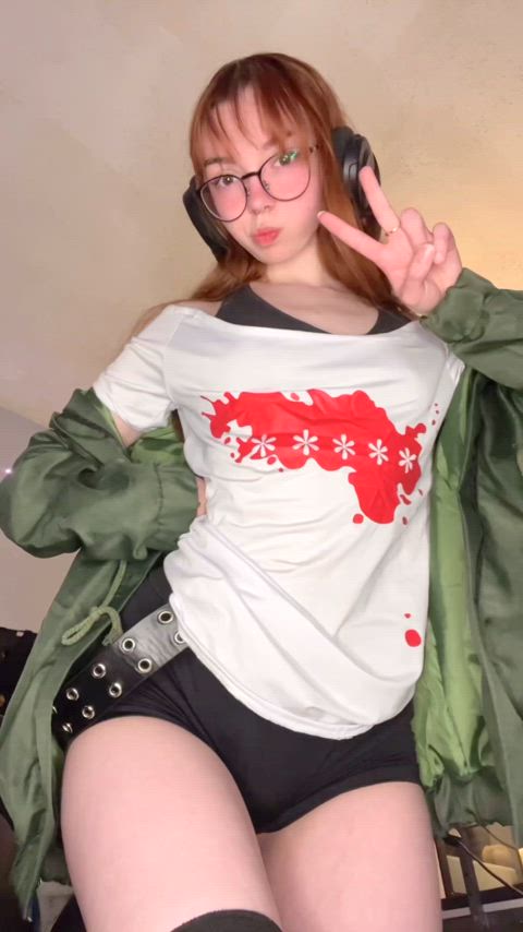 18 Years Old 19 Years Old Asian Cosplay Petite Redhead Rule34 Small Tits Solo Teen Porn GIF by miamiaof