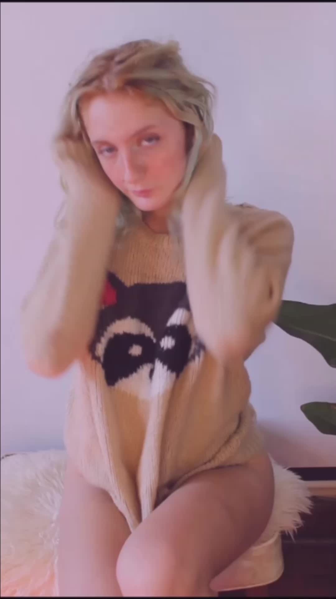 Wanna see my favorite sweater? It looks even better on the floor!