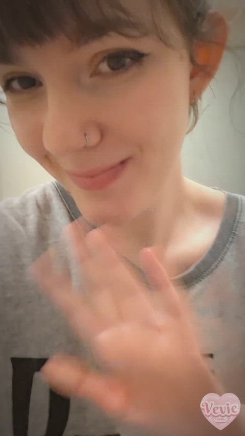 Happy girl loves to pee for you