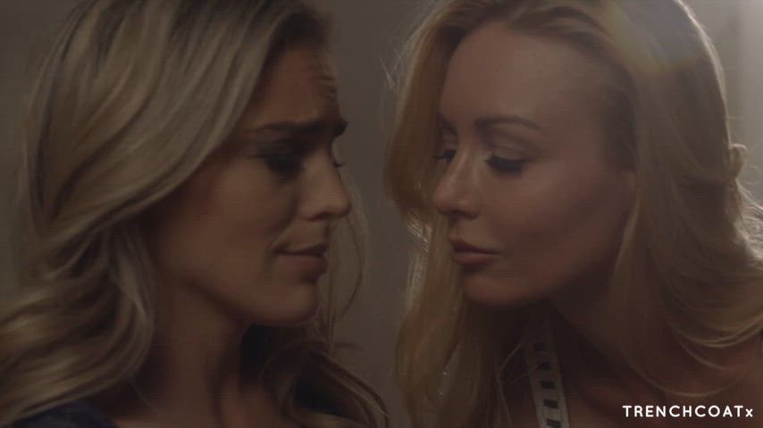 Kayden Kross Kiss Kissing Lesbian Lesbians Ryan Ryans Porn GIF by makaveli187
