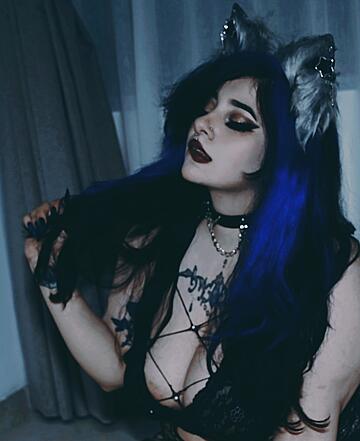 Big Tits Boobs Cosplay Goth Homemade OnlyFans Solo Tattoo Tattooed Tits Porn image by raven.roth