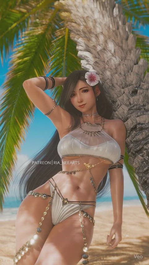 Tifa on the Beach Photo to Video Edit (RIA_NEEARTS)