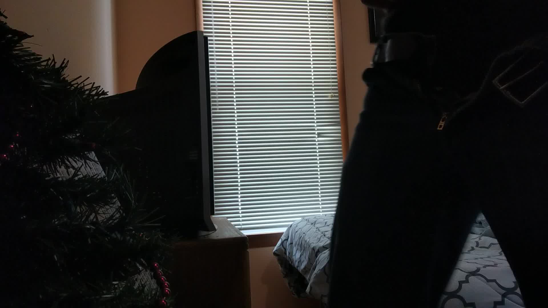 Just ignore the little Christmas tree I almost knocked over 😂