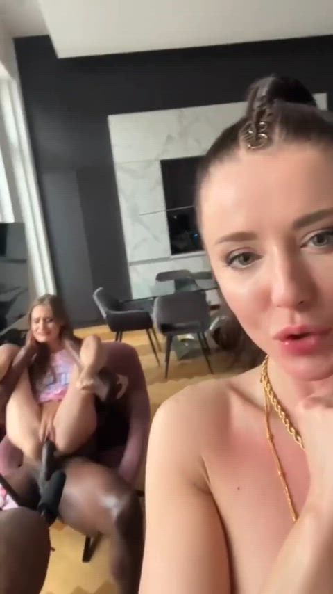 BBC Babe Behind The Scenes Interracial Reverse Cowgirl Riding Porn GIF by manemane6