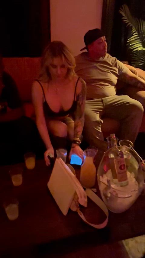 Every vip table needs a party slut
