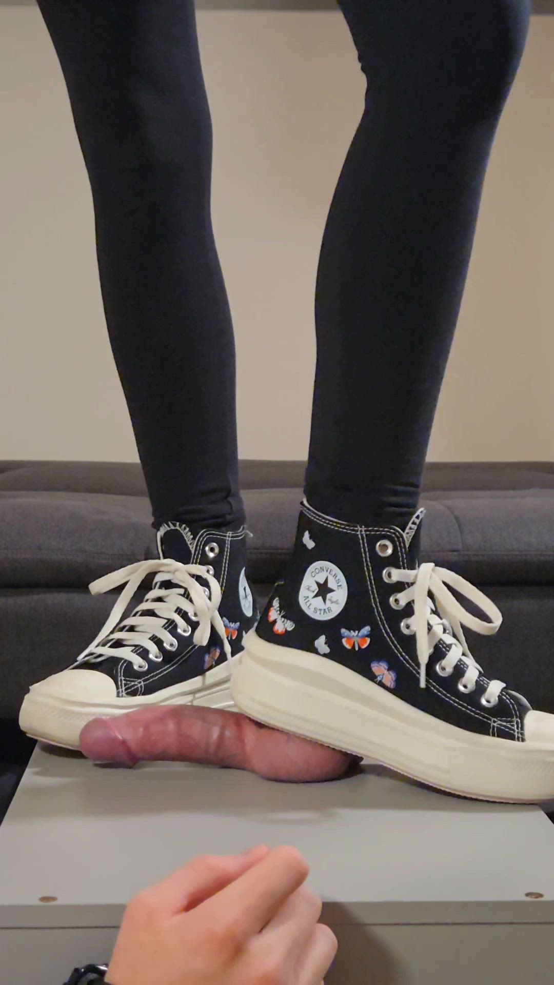 Your balls belong beneath my converse 😈