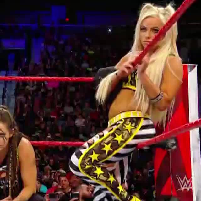 Liv Morgan's ass sliding off the rope, this one got me