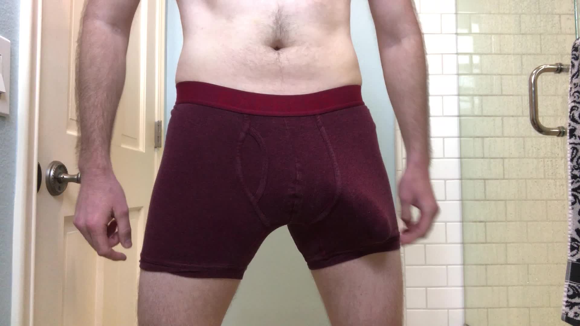 Watch the throbbing and think of it happening deep inside of you