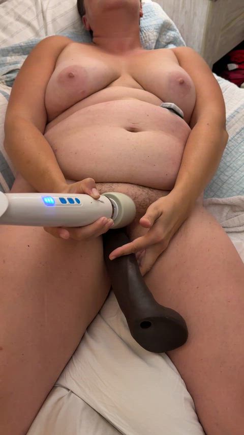 BBC slut BBW Dildo Ebony Dildo Hotwife Huge Dildo Jilling MILF Masturbating Porn GIF by wifeywinks
